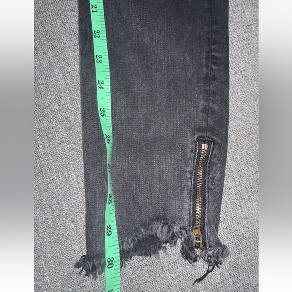 American Eagle Next Level Stretch Curvy Hi Rise Jeggings Sz 6 X- Long Ankle Zip - Picture 12 of 12
